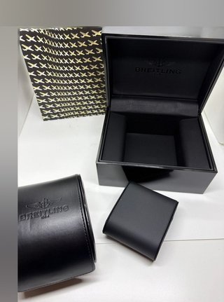 BREITLING Vintage braquelita watch box scatola...