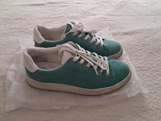 Zapatillas Calvin Klein Turquesa y Blanco