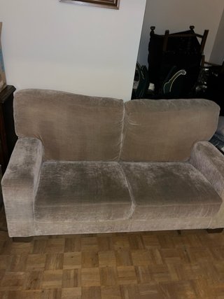 Sofá de 2 plazas beige