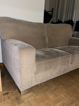 Sofá de 2 plazas beige