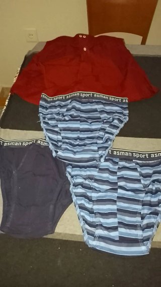Lote 4 Ropa Interior Asman (3 Slips, 1 Boxer)