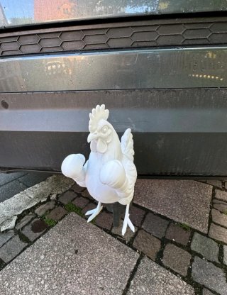 Cubre Bola de Remolque Gallo Boxeador 3D