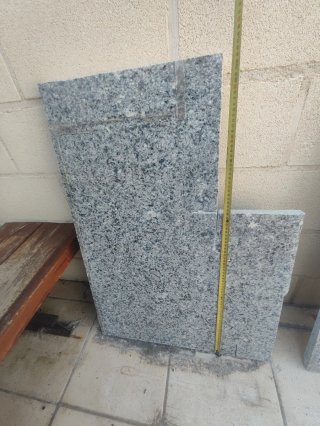 Encimera de granito gris pulido 3cm