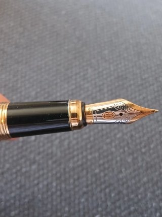 Penna stilografica con pennino in oro