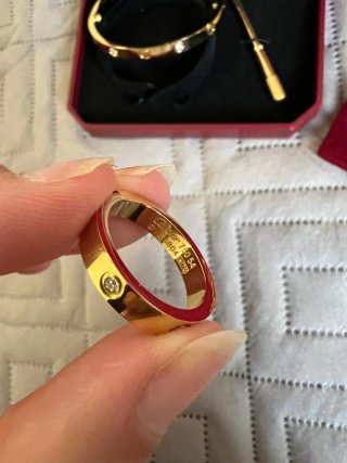 Conjunto Pulsera y Anillo Cartier acero inoxidable