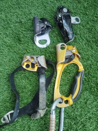 Lote Petzl . Pantin + Basic + Puño Ascension + Shu