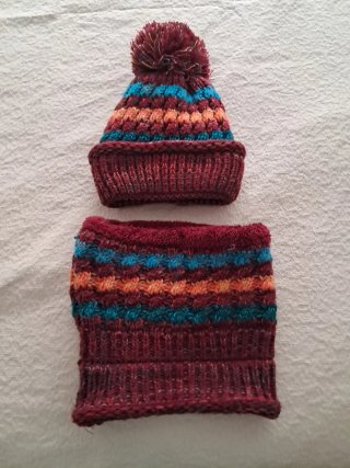 Conjunto de Gorro y Braga de Lana
