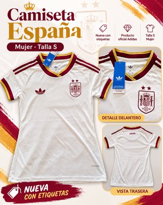 Camiseta España Mujer Talla S | Nueva con etiqueta