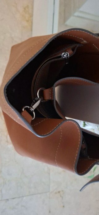 Bolso Cartera Marrón Mango