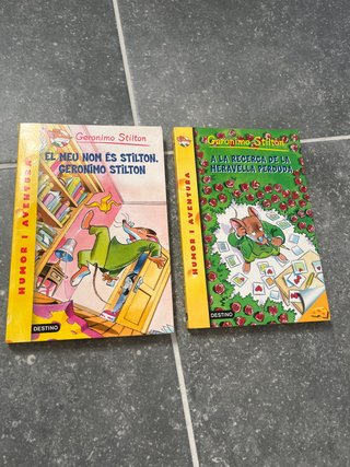 Dos libros de Geronimo Stilton