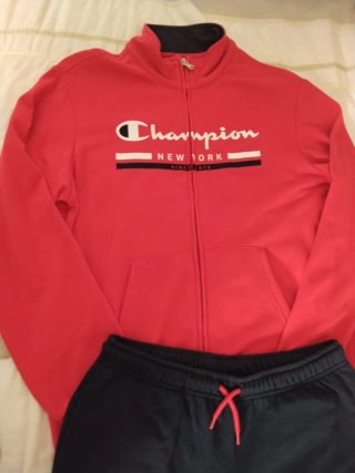 Conjunto Champion Chándal Rojo y Negro