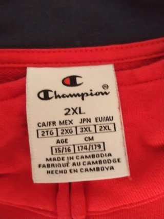 Conjunto Champion Chándal Rojo y Negro