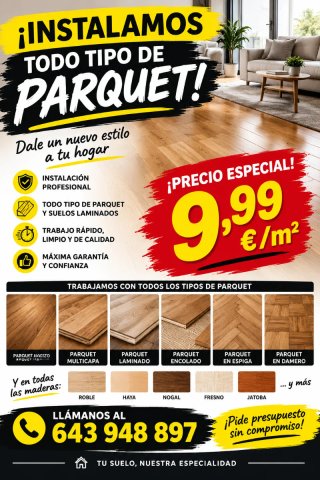 Instalación  de Parquet y laminado