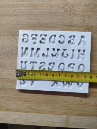 Molde de Silicona con Letras del Abecedario
