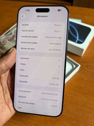 iPhone 16 Pro Max FACTURA Y GARANTÍA