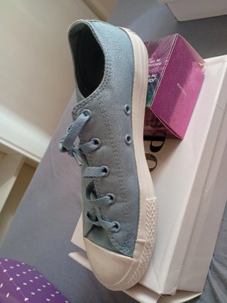 Zapatos azul claros con brillitos plataforma 3cm
