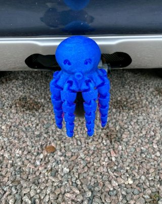 Cubre Bola de Remolque Pulpo Articulado 3D
