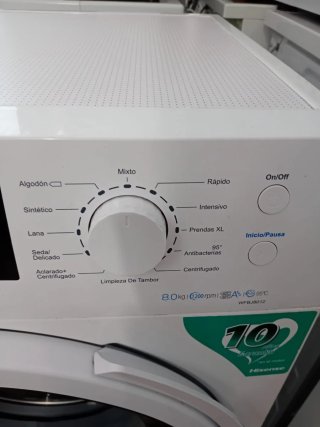 Lavadora Hisense 8kg A+++