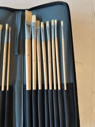 Estuche de 16 Pinceles para Pintura (Nuevo)