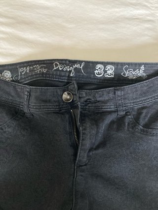 Pantalón Desigual Jegging Fit Negro Talla 32