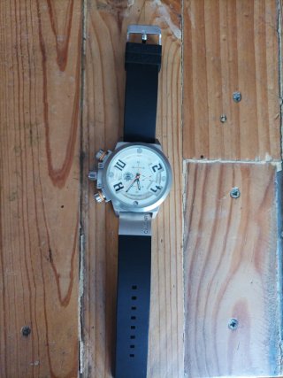 Reloj Calgary Caballero Negro/Plata