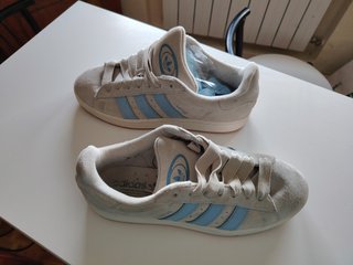 Zapatillas Adidas Campus Gris y Azul