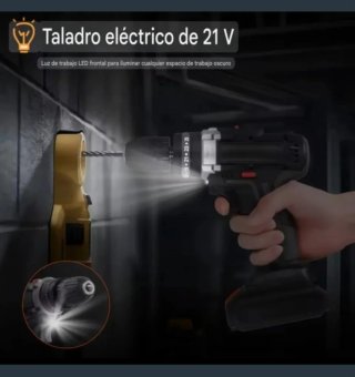 Taladro Atornillador Inalámbrico (2 Baterías)