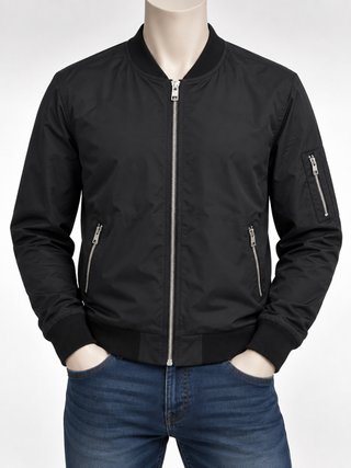Chaqueta Bomber Jack & Jones Negra Hombre Talla M