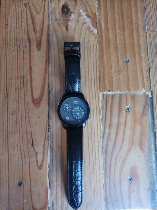 Reloj HH Caballero Esfera Doble Negro