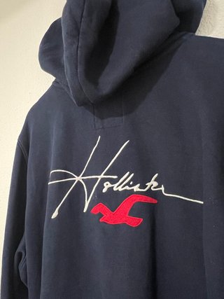 Sudadera Hollister con Capucha Azul Marino