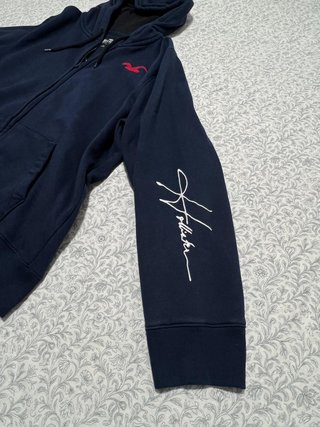 Sudadera Hollister con Capucha Azul Marino