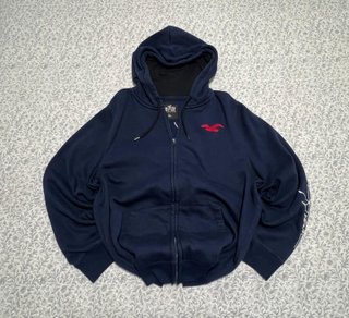 Sudadera Hollister con Capucha Azul Marino