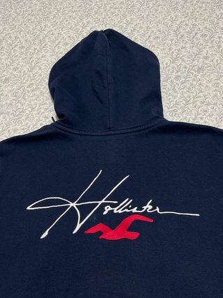 Sudadera Hollister con Capucha Azul Marino