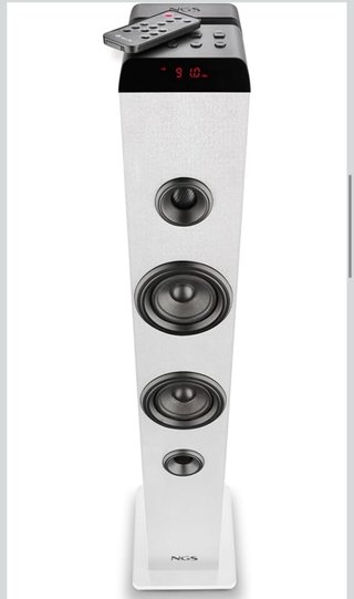 Torre de Sonido NGS Blanca y Negra