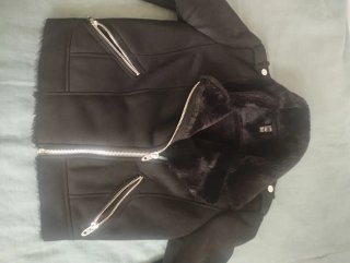 Chaquetón Zara Negro Talla M