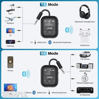 YMOO Receptor/Transmisor Bluetooth 5.4 Bateria 25h
