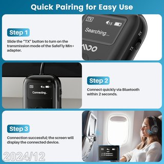 YMOO Receptor/Transmisor Bluetooth 5.4 Bateria 25h