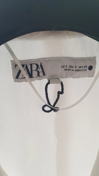 Chaleco blazer Zara blanco Talla S