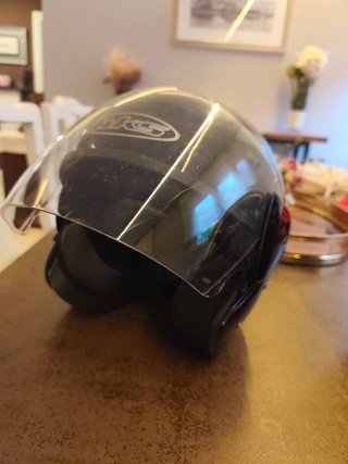 Casco de Moto Jet Negro
