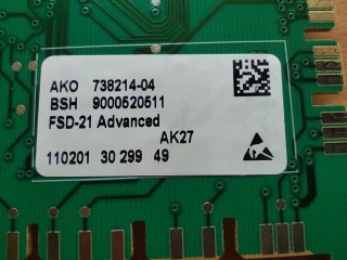 Scheda di controllo programmato per asciugatrice Bosch Logixx 7/4