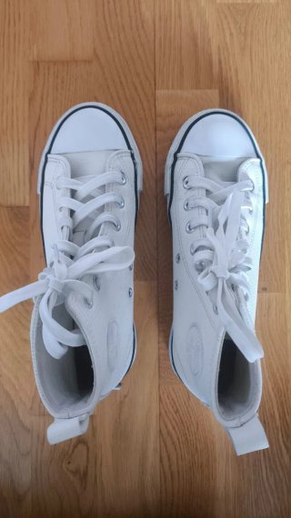 Playeros Tenth estilo converse blancos