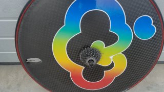 Rueda Lenticular de carbono para bicicleta de Cron