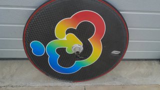 Rueda Lenticular de carbono para bicicleta de Cron