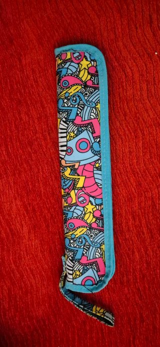 Funda para Flauta con Estampado Musical.
