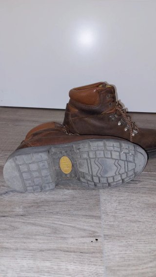 Botas de Montaña de Piel Marrón, n° 39