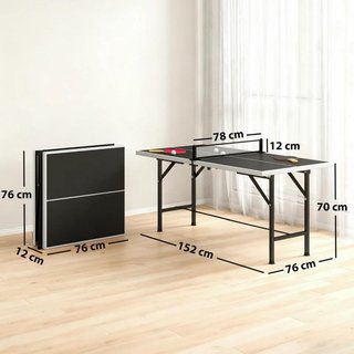 Mesa Ping Pong Plegable 152x76cm con Accesorios