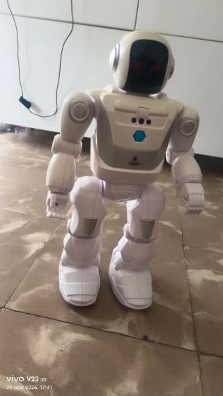 Robot de juguete blanco