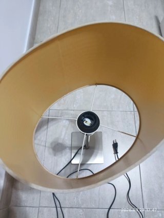 Lámpara de Salón con Pantalla Amarilla