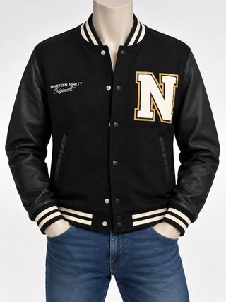 Chaqueta Varsity Jack & Jones Originals Negra