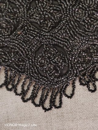 Bolso pedrería vintage negro